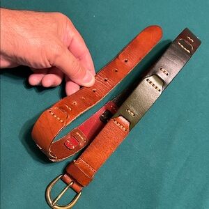 Fossil Brown Leather Belt Bag